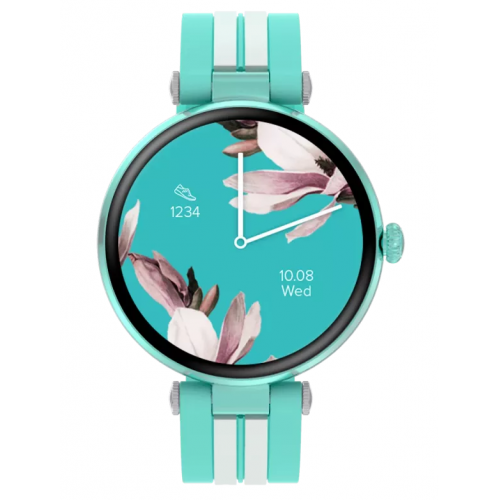 Smartwatch Canyon SW-61 Semifreddo, 1.19inch, Curea Silicon, White-Blue