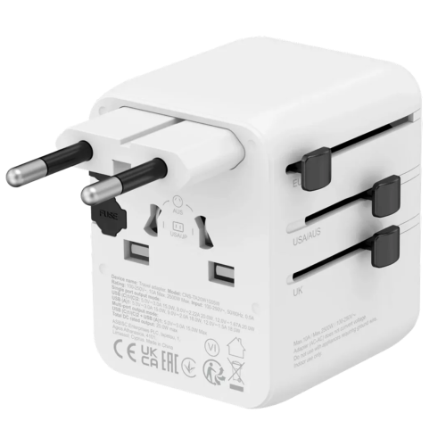Incarcator retea Canyon Universal Travel Adapter OnTour 20, 20 W, White