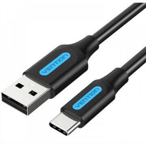 Cablu de date Vention COKBF, USB 2.0 male - USB-C male, 1 m, Black