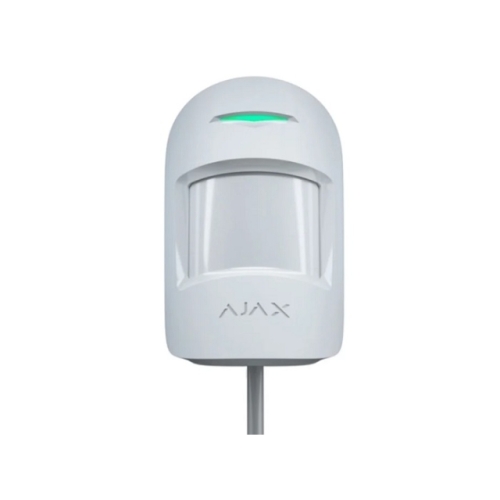 Detector de miscare si geam spart PIR Ajax CombiProtect Fibra, White