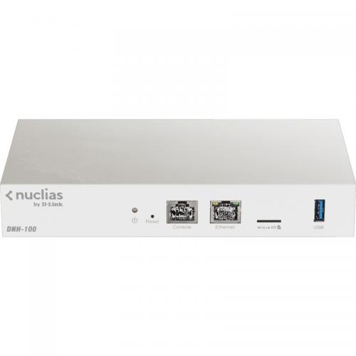 D-link Nucillas wireless controller DNH-100, Manages up to 100 Wireless Access Points (APs), 1 x 1000 Base-T Ethernet Port, 1 x USB 3.0 Port, 1 x Micro SD Slot, Pre-loaded with Nuclias Connect Management Software, WPA2/WPA3 Support, IEEE 802.3ab/u/x Suppo