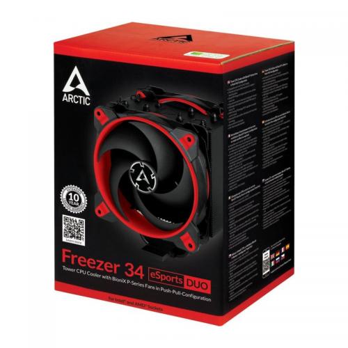 Cooler procesor ARCTIC AC Freezer 34 eSports DUO Red