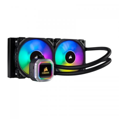 Cooler Procesor CORSAIR HYDRO SERIES H100i RGB PLATINUM NEGRU