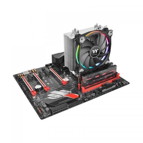 Cooler procesor Thermaltake Riing Silent 12, RGB LED, 120mm