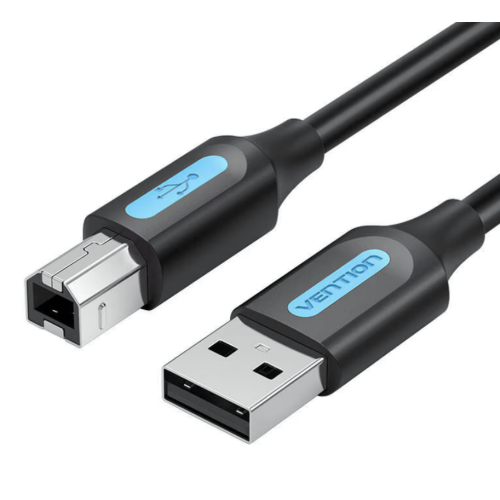 Cablu Vention COQBI, USB 2.0 male - USB-B 2.0 male, 3 m, Black
