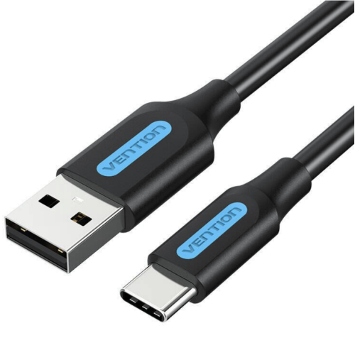 Cablu de date Vention COZBD, USB 2.0 male - USB-C male, 0.5 m, Black