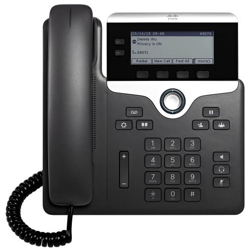 Telefon IP Cisco 7821 with MPP, 2 linii, Black