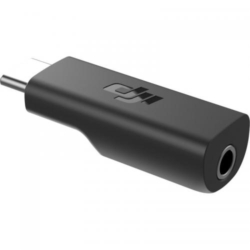 Adaptor microfon DJI Osmo Pocket/ Pocket 2, USB-C - Jack 3.5mm, Black