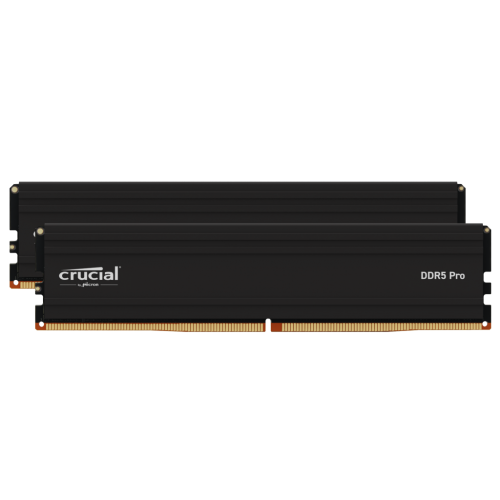 Kit Memorie Crucial Pro CT2K16G52C42U5 Black Intel XMP 3.0/AMD EXPO 32GB, DDR5-5600Mhz, CL46, Dual Channel