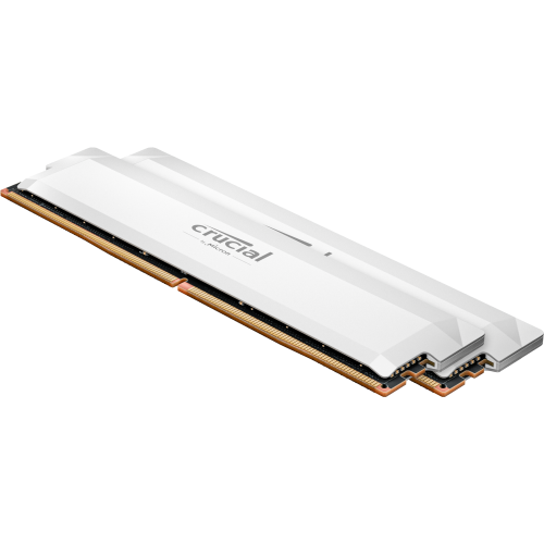 Kit Memorie Crucial Pro OC White, 32GB, DDR5-6400MHz, CL38, Dual Channel