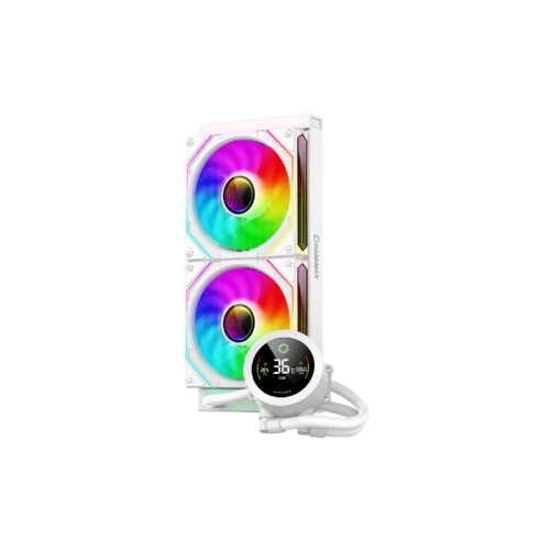 Cooler procesor Gamemax IceBurg 240 Digital, ARGB LED, 2 x 120mm, White