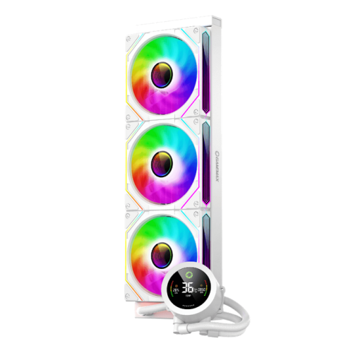 Cooler procesor Gamemax IceBurg 360 Digital, ARGB LED, 3 x 120mm, White