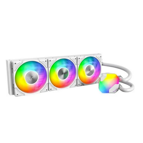 Cooler procesor Montech HyperFlow ARGB 360, 3 x 120 mm, White