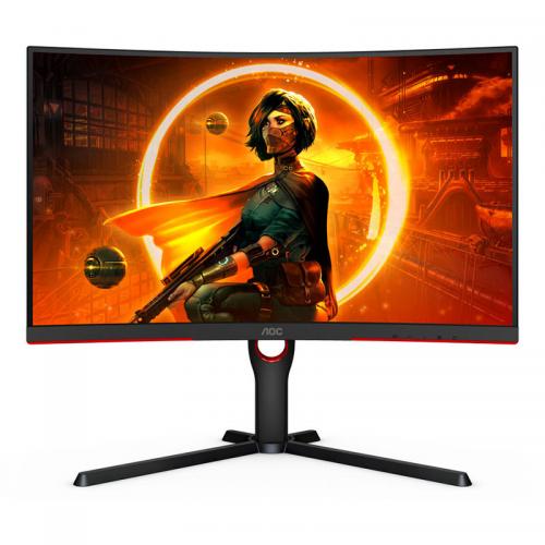 Monitor LED AOC CQ27G3SU/BK, 27inch, VA QHD, 1ms, 165Hz, negru