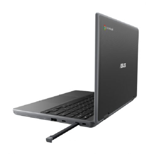 Laptop 2-in-1 ASUS ChromeBook Flip CR1100FKA-BP0408, Intel Celeron N4500, 11.6inch Touch, RAM 8GB, eMMC 32GB, Intel HD Graphics, Chrome OS, Dark Grey