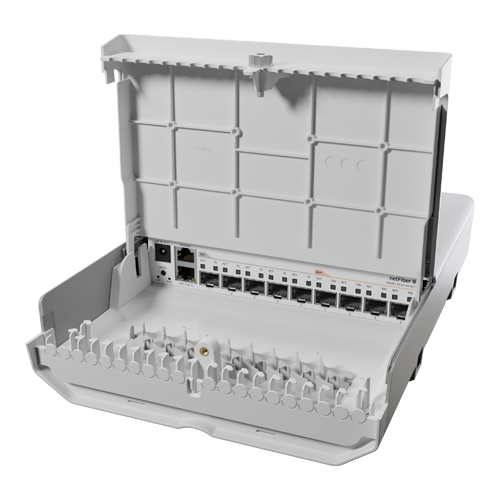 Switch MikroTik CRS310-1G-5S-4S+OUT, 9 porturi, PoE