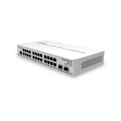 Switch MikroTik CRS326-24G-2S+IN, 24 porturi PoE