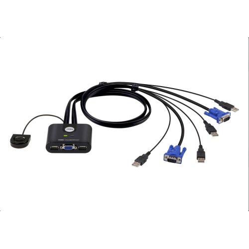 Cablu Switch KVM Aten CS22U-A7, 0.9m, Black