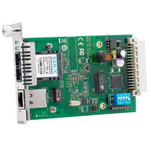 Convertor Media Moxa CSM-200-1214 100 Mbps, 1300 nm, Multi-mode, 5 km, RJ45 - SC