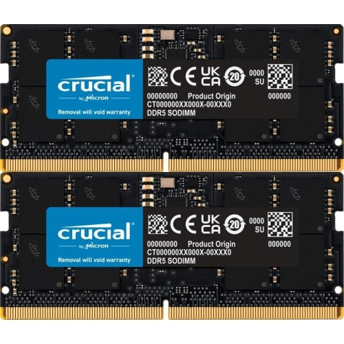 Kit Memorie SO-DIMM Crucial CT2K12G56C46S5, 24 GB, DDR5-5600 MHz, CL 46, Dual Channel