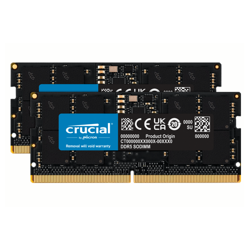 Kit Memorie SO-DIMM Crucial CT2K24G56C46S5, 48GB, DDR5-5600MHz, CL46, Dual Channel