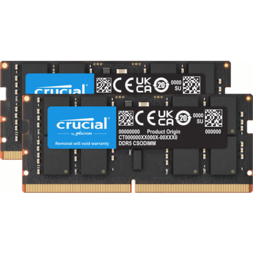 Kit Memorie CSODIMM Crucial CT2K32G64C52CS5, 64GB, DDR5-6400 MHz, CL52, Dual Channel