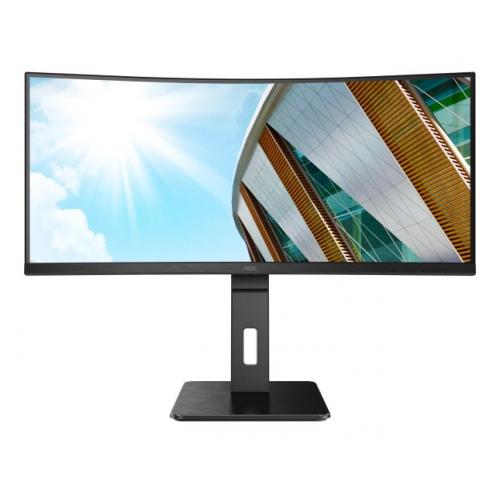 MONITOR AOC CU34P2C 34 inch, Panel Type: VA, Backlight: WLED,Resolution: 3440x1440, Aspect Ratio: 21:9, Refresh Rate:100Hz, Responsetime GtG: 4 ms, Brightness: 300 cd/m², Contrast (static): 3000:1,Contrast (dynamic): 50M:1, Viewing angle: 178/178, Color G