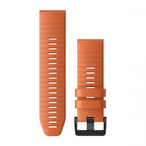 Garmin Curea Ceas Silicon QuickFit 26 Orange  Acc,fenix 6X 26mm QuickFit Ember Orange Silicone Band