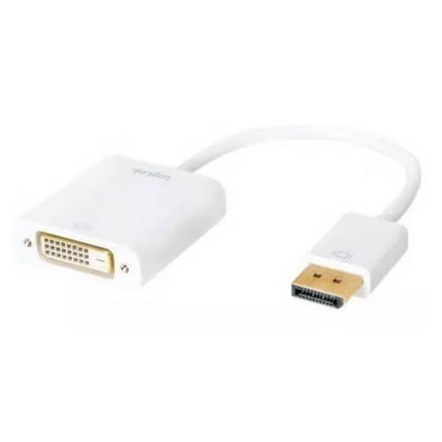 Adaptor Logilink CV0058B, DisplayPort male - DVI-D male, 0.15 m, White