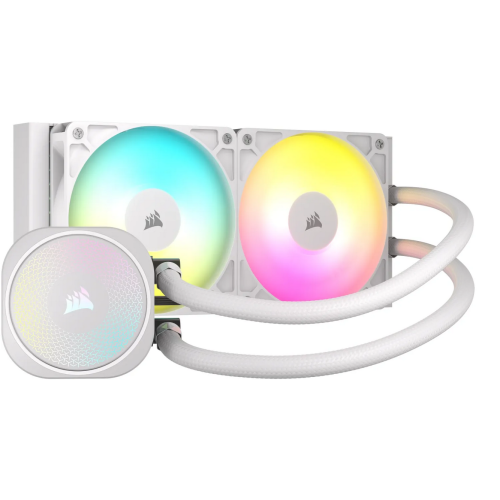 Cooler procesor Corsair Nautilus 240 RS, RGB LED, 2 x 120mm, White