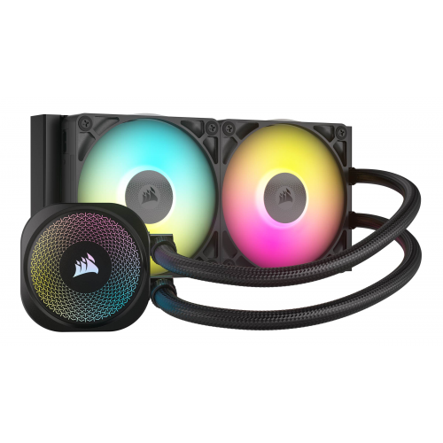 Cooler procesor Corsair iCUE LINK Titan 240 RX Black, RGB LED, 2 x 120mm