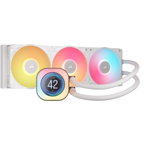 Cooler procesor Corsair iCUE LINK Titan 360 RX LCD, RGB LED, 3 x 120mm, White