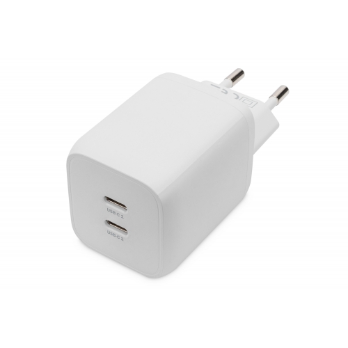Incarcator retea Digitus by Assmann DA-10063, 2x USB-C, 20V, 3.25A, White