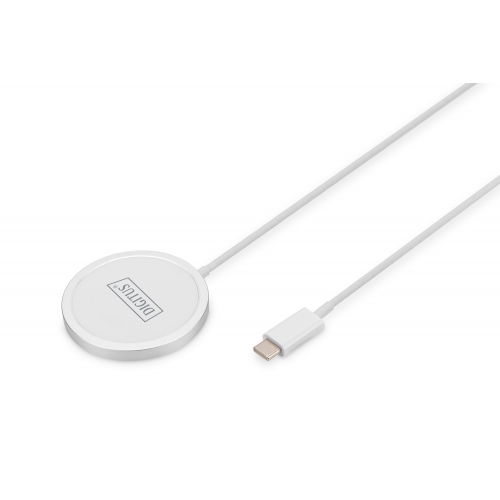 Incarcator wireless Digitus by Assmann DA-10080, 1 x USB-C, 12V, 2A, 15W, White
