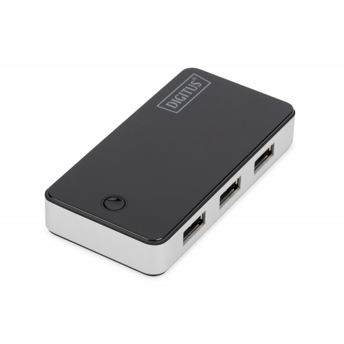 Hub USB Digitus by Assmann DA-70231, 4x USB 3.0, Black-White