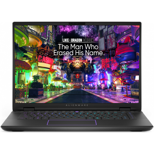  Laptop Dell Alienware M16 R2, Intel Core Ultra 9 185H, 16inch, RAM 64GB, SSD 2TB, nVidia GeForce RTX 4070 8GB, Windows 11 Pro, Dark Metallic Moon