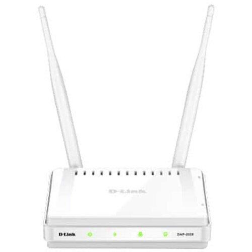 Wireless Access point D-Link DAP-2020, 802.11n/g/b wireless LAN, One 10/100BASE-TX Ethernet LAN port, Two 5 dBi gain detachable omni- directional antennas with RP-SMA connector, 2.4 to 2.4835 GHz , Wireless speeds of up to 300 Mbps