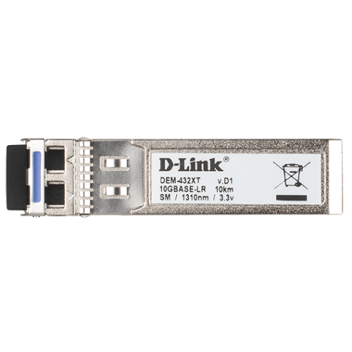 Transceiver DLink SFP+ 10 GB DEM-432XT, 1310 nm, Single-Mode, 10 km, Duplex LC, 10 bucati