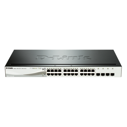 Switch D-Link DGS-1210-24P, 24 porturi, PoE
