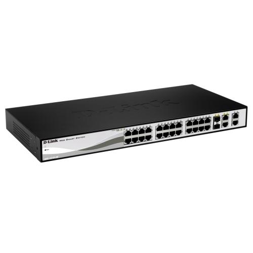 Switch D-Link DGS-1210-28P, 24 port, 10/100/1000 Mbps