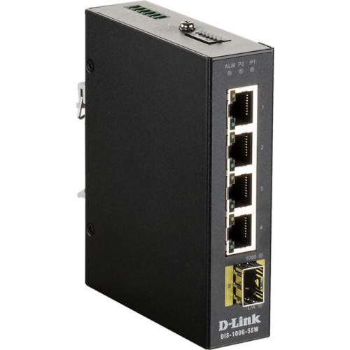 Switch D-Link DIS-100G-5SWS, 4 porturi