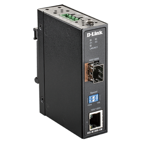 Convertor Media DLink DIS-M100G-SW 1 Gbps, RJ45 - ST