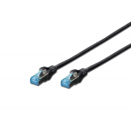 Patch Cord Digitus by Assmann DK-1532-005/BL, SF/UTP, Cat5e, 0.5m, Black