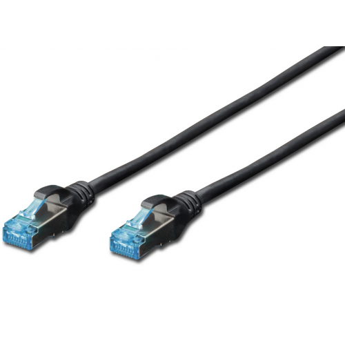 Patch Cord Digitus by Assmann DK-1532-010/BL, SF/UTP, Cat5e, 1m, Black