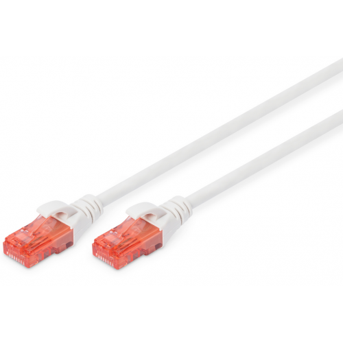 Patch Cord Digitus by Assmann DK-1617-005/WH, U/UTP, Cat6, 0.5m, White