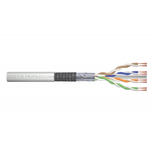 Cablu de retea Digitus by Assmann DK-1633-P-305, Cat6, SF/UTP, 305m, Gray