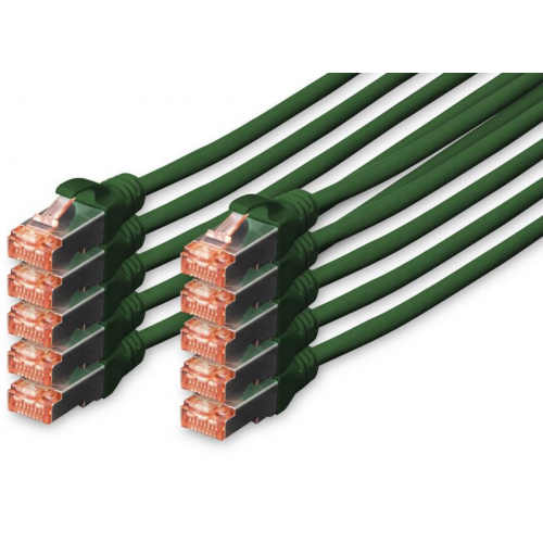 Patch Cord Digitus by Assmann DK-1644-050-G-10, S/FTP, Cat6, 5m, Green, 10buc