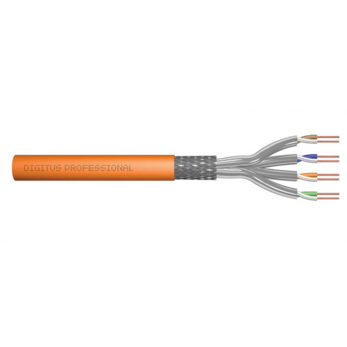 Cablu de retea Digitus by Assmann DK-1743-VH-025, S/FTP, Cat7, 25m, Orange