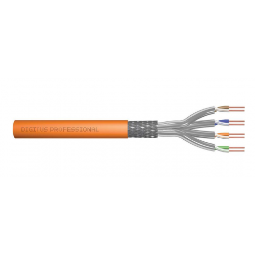 Cablu de retea Digitus by Assmann DK-1743-VH-050, S/FTP, Cat7, 50m, Orange