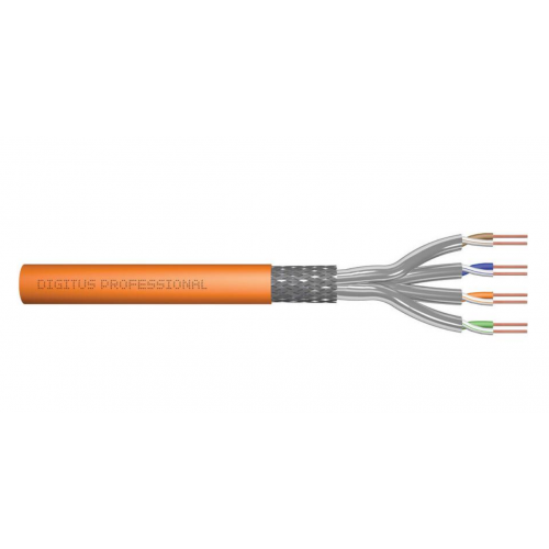 Cablu de retea Digitus by Assmann DK-1743-VH-250, S/FTP, Cat7, 250m, Orange